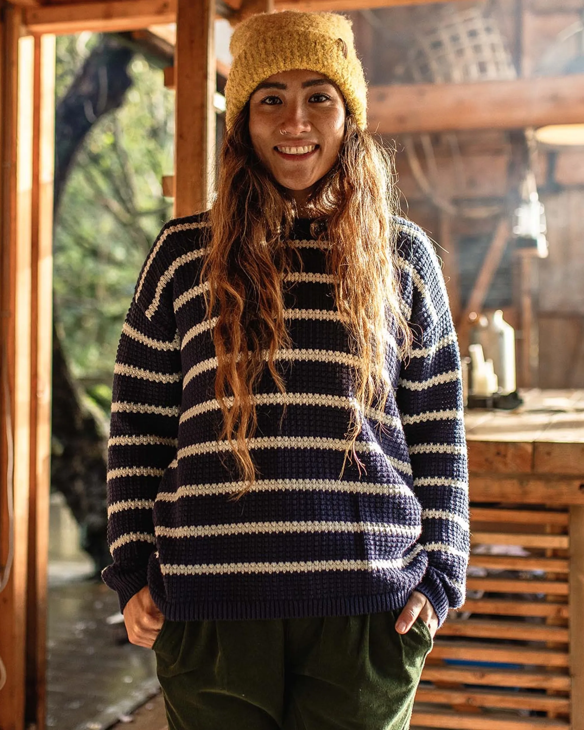 Damen Lakewood Bio-Baumwolle Gestrickter Pullover