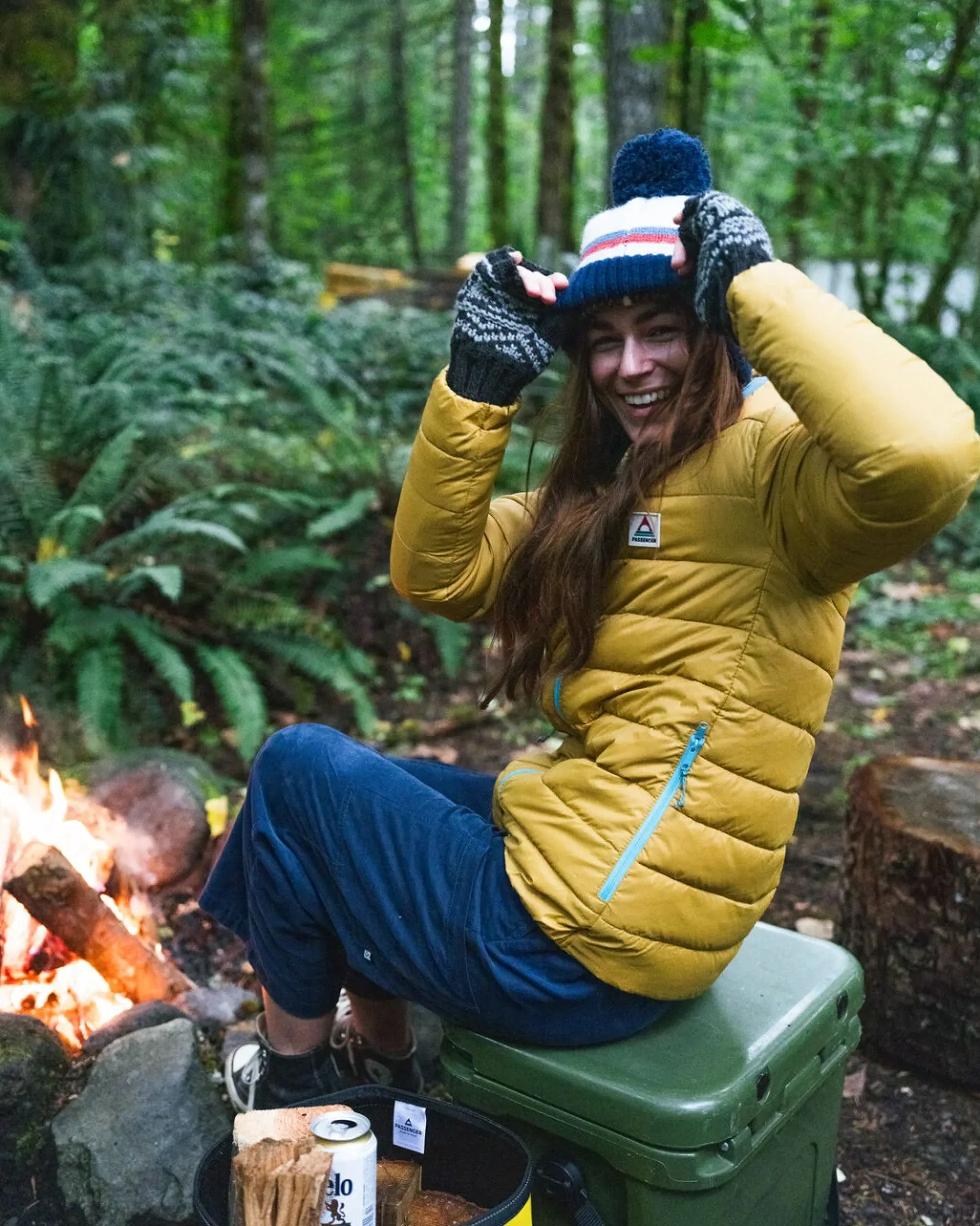 Damen Lily Fleece-gefütterte fingerlose Fäustlinge