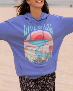 Damen Live Wild Oversized Hoodie