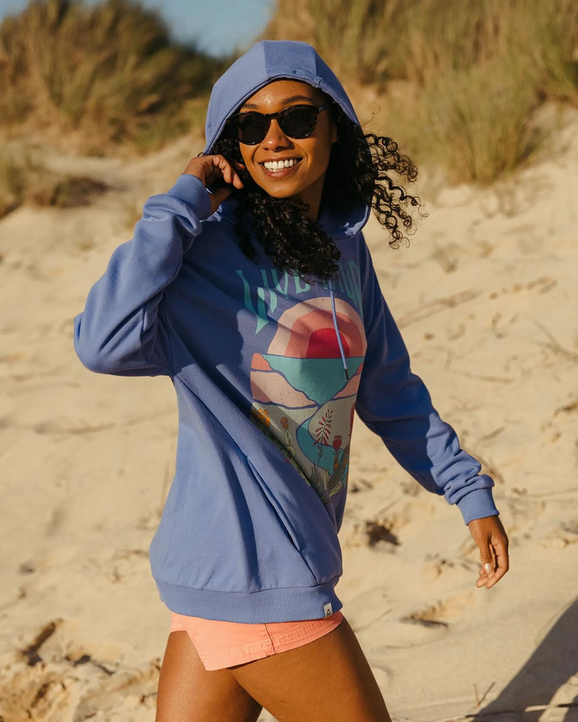 Damen Live Wild Oversized Hoodie