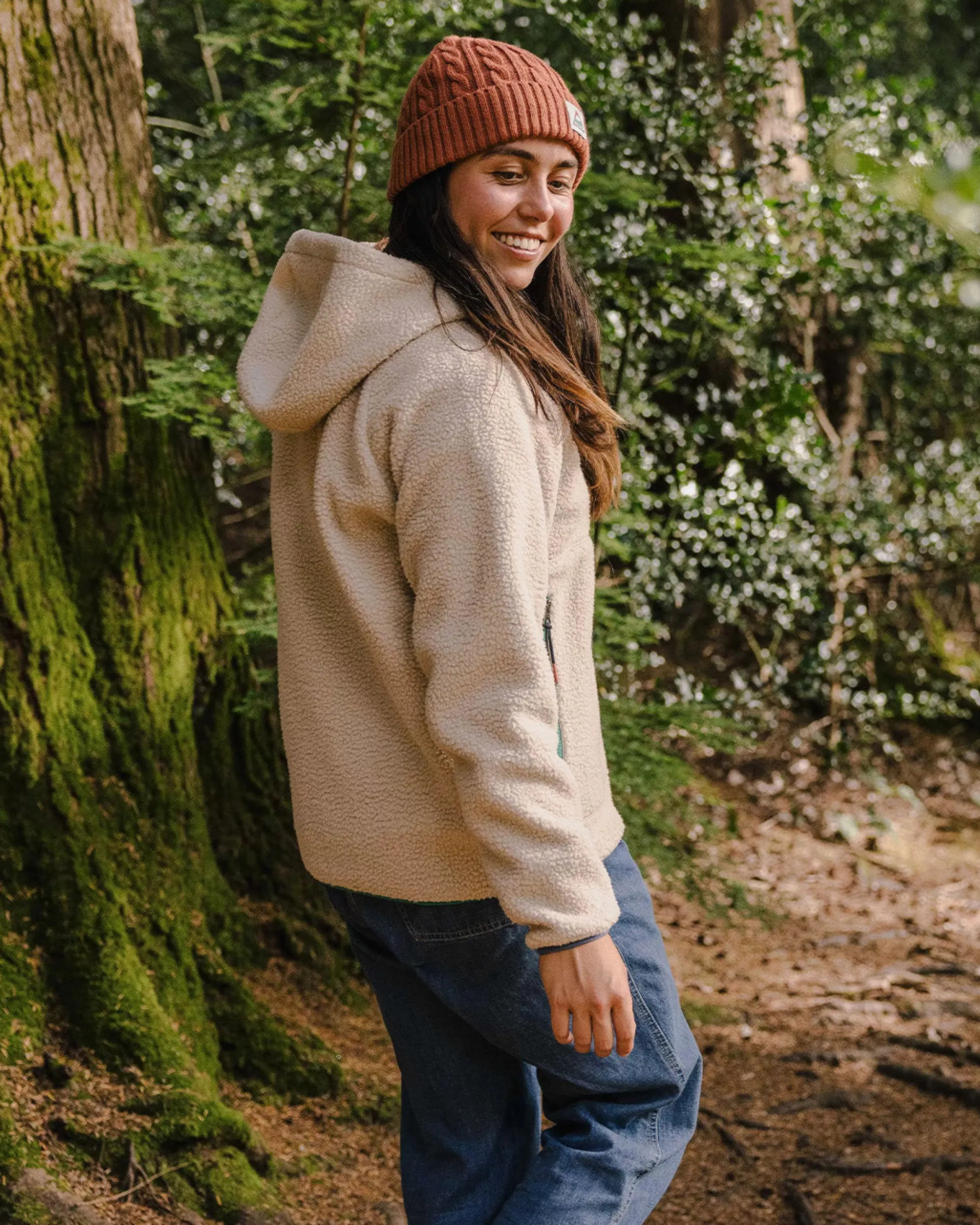 Damen Maine 1/2 Zip Sherpa Fleece