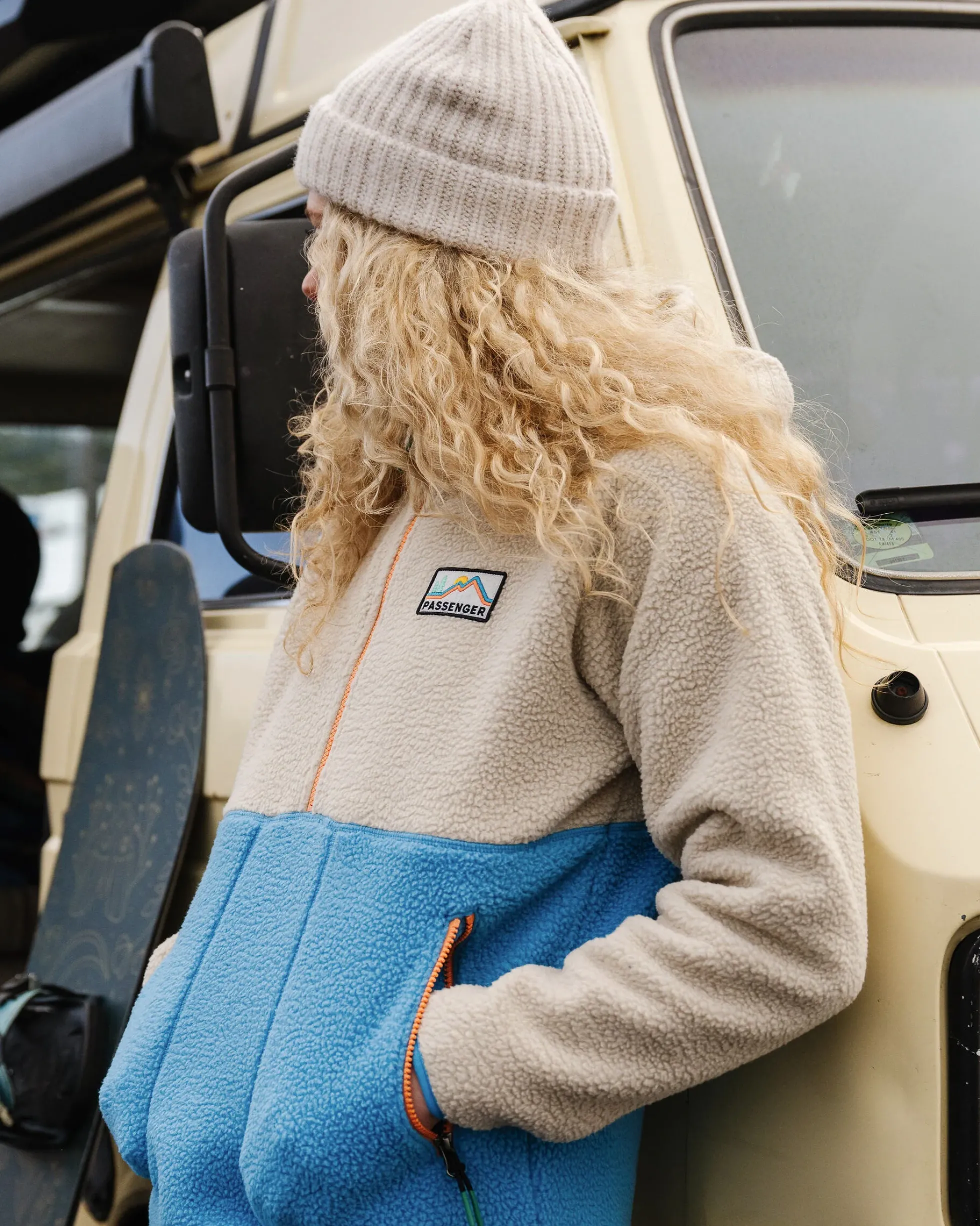 Damen Maine 1/2 Zip Sherpa Fleece