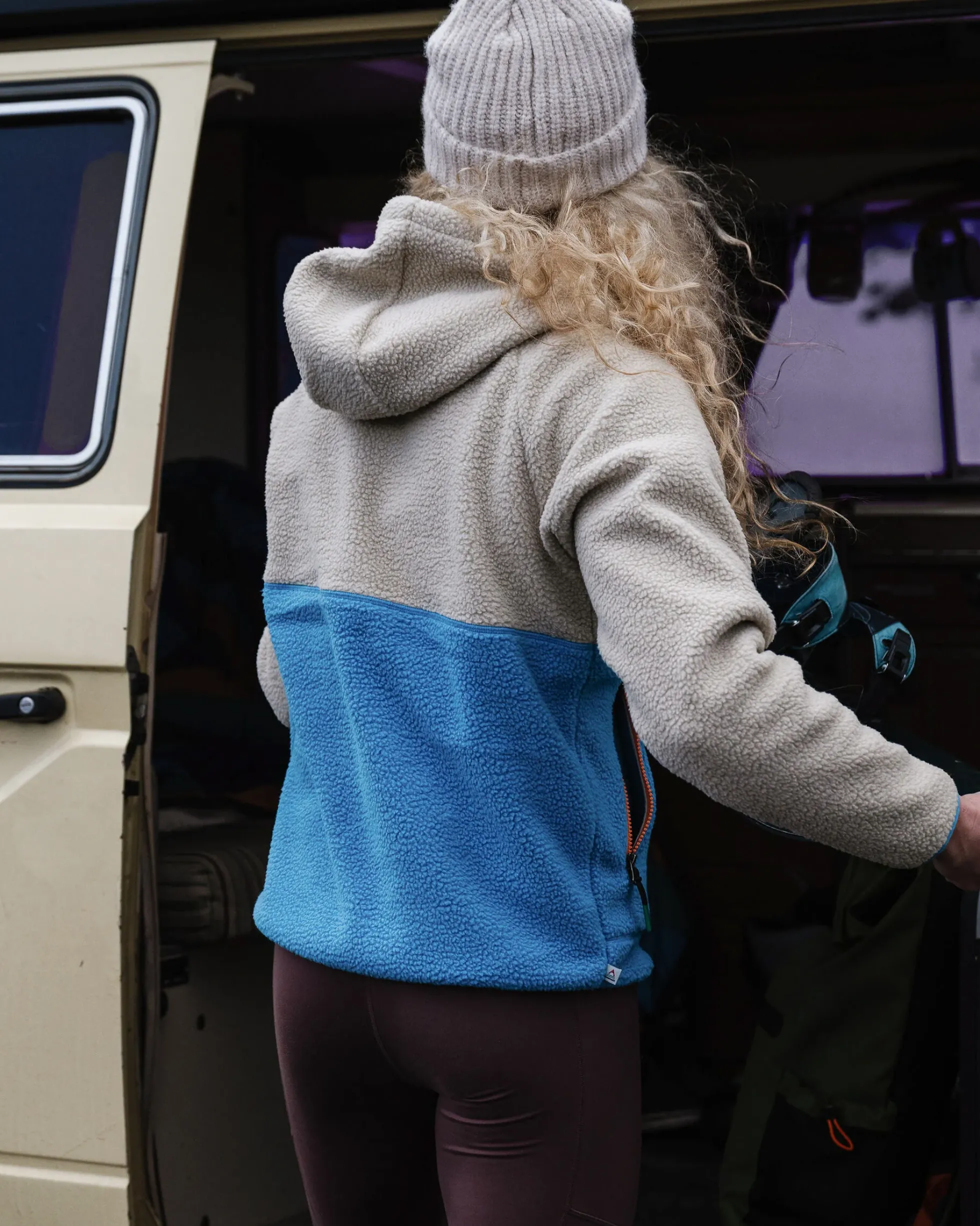 Damen Maine 1/2 Zip Sherpa Fleece