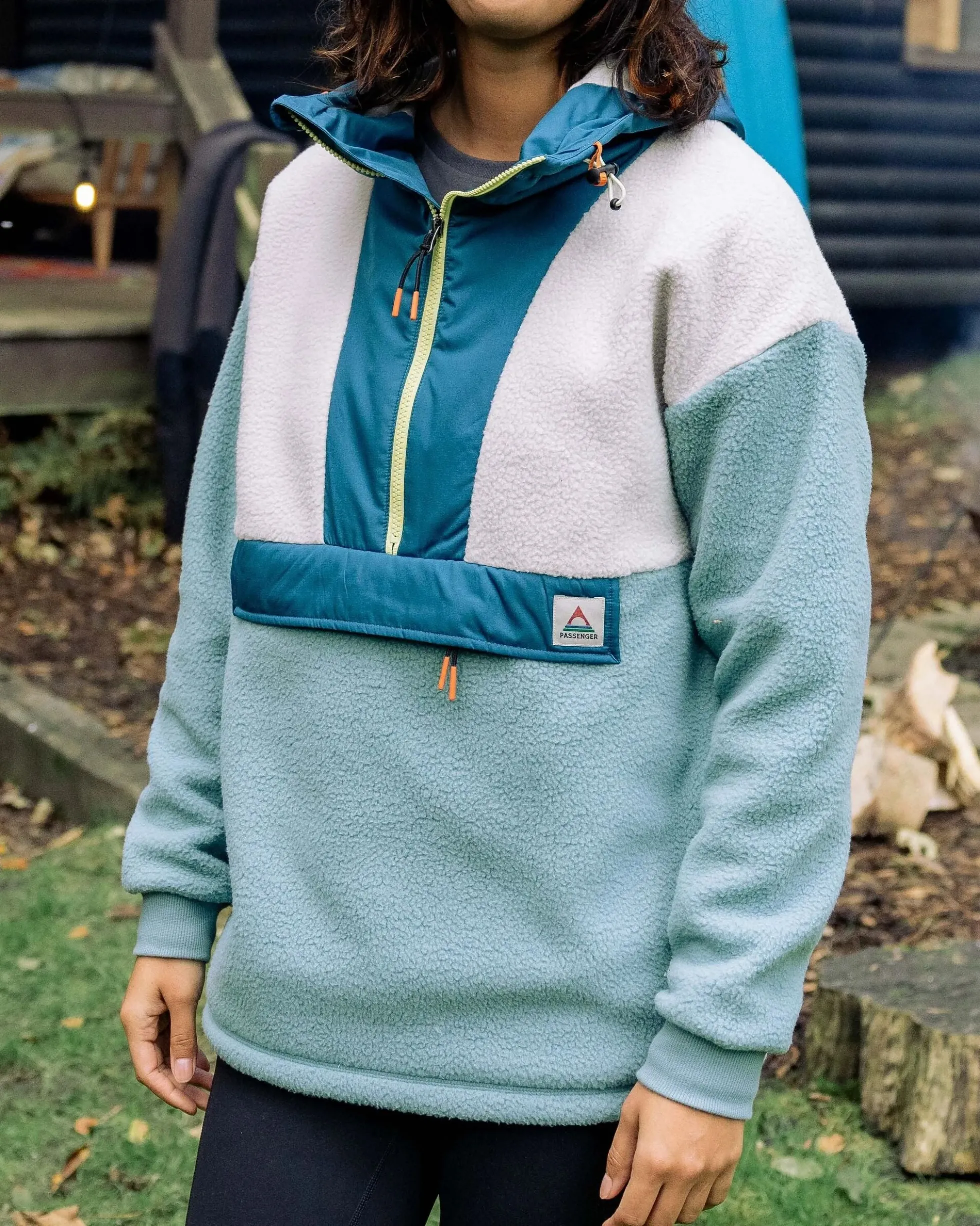 Damen Maren 1/2 Zip Sherpa-Fleece