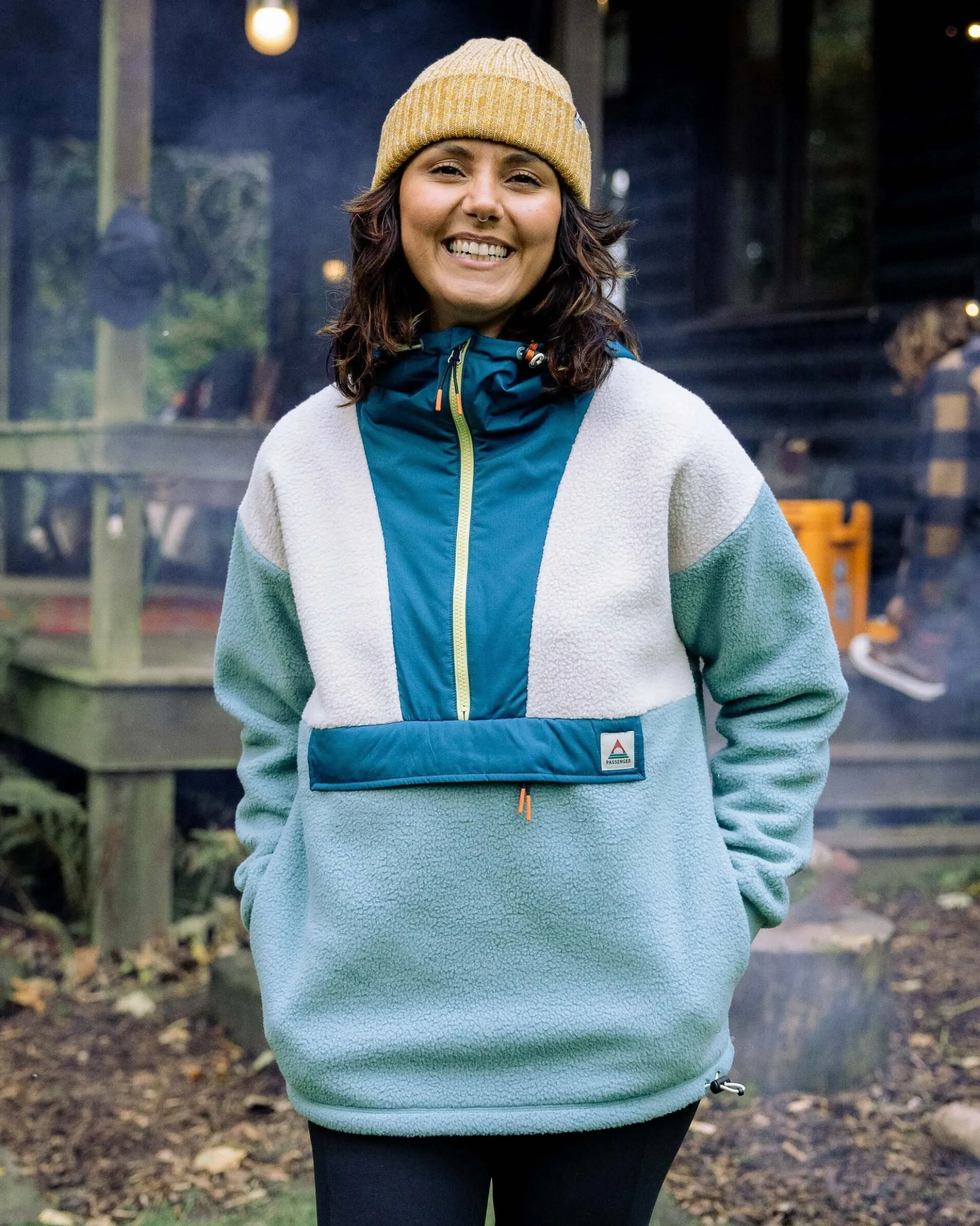 Damen Maren 1/2 Zip Sherpa-Fleece