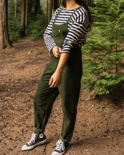 Damen Meadows Organische Baumwolle Cord-Latzhose