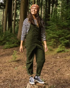 Damen Meadows Organische Baumwolle Cord-Latzhose