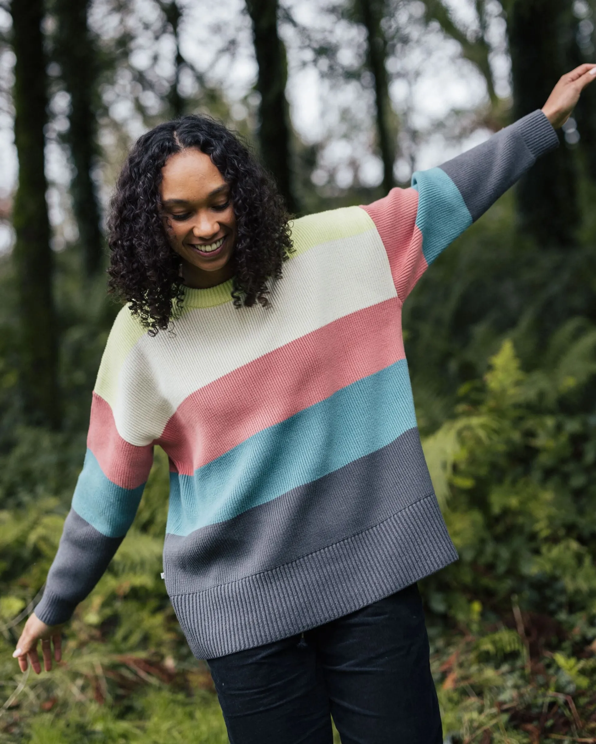 Damen Moments Übergroßer Bio-Strickpullover