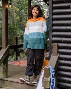 Damen Moments Übergroßer Bio-Strickpullover mit Kapuze