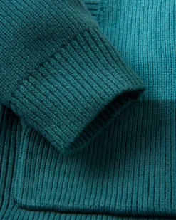 Damen Moments Übergroßer Bio-Strickpullover mit Kapuze