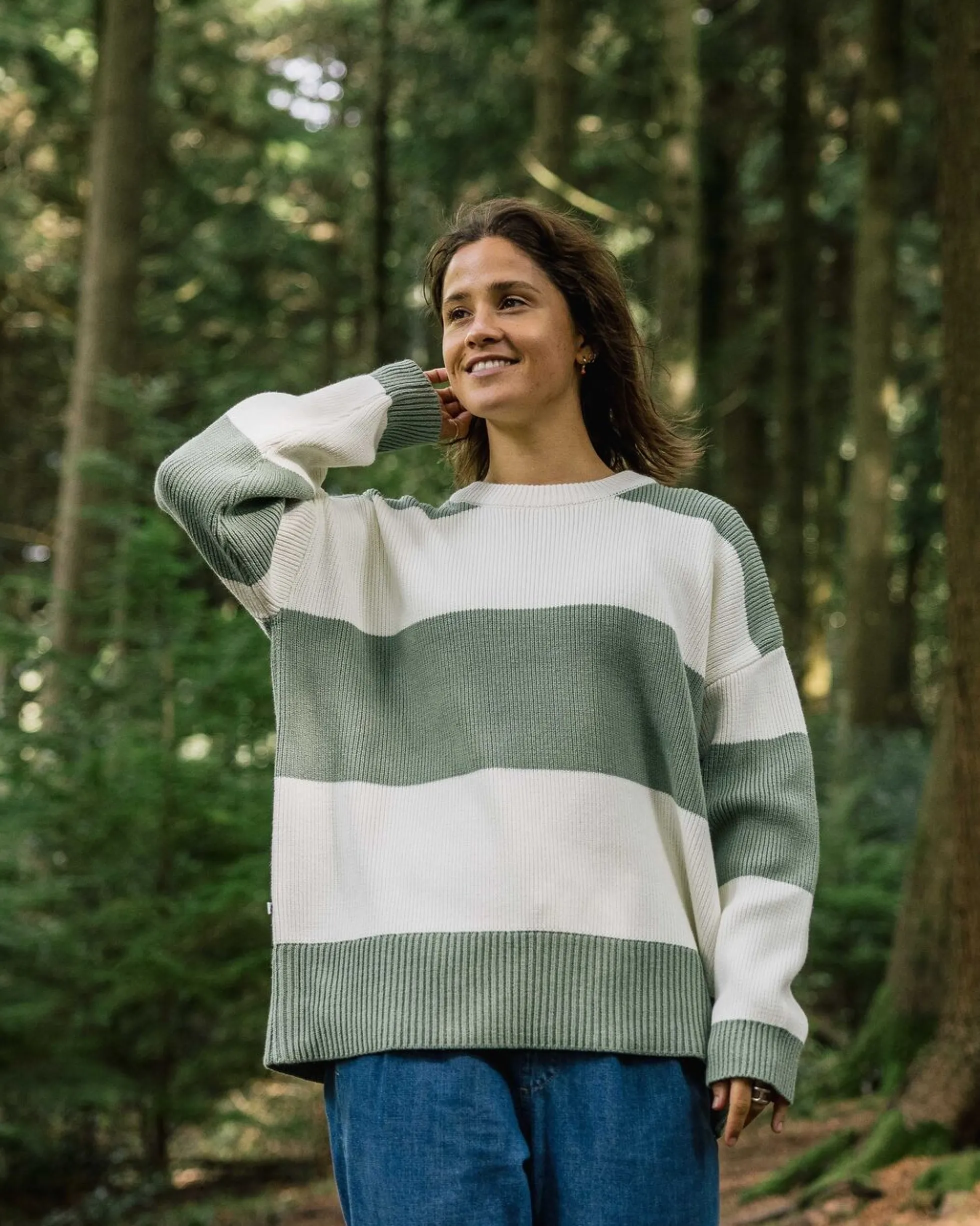 Damen Moments Übergroßer Bio-Strickpullover