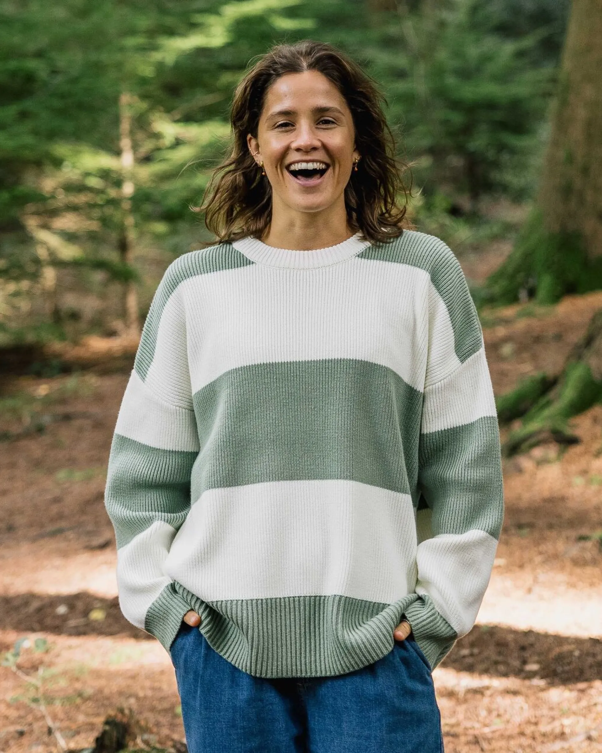 Damen Moments Übergroßer Bio-Strickpullover