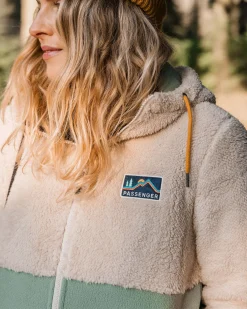 Damen Nestling Sherpa Kapuzen-Fleece