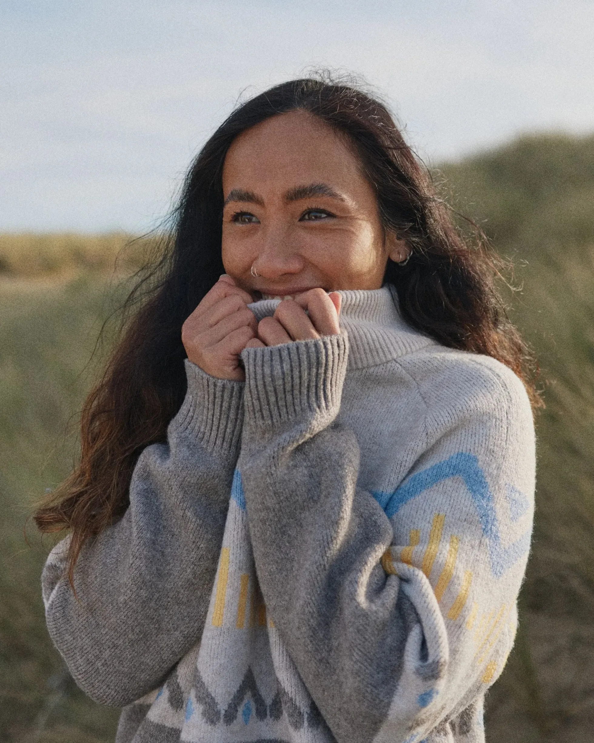 Damen Nettle Gestrickter Pullover