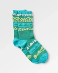 Damen Nettle Organische Gemusterte Socken