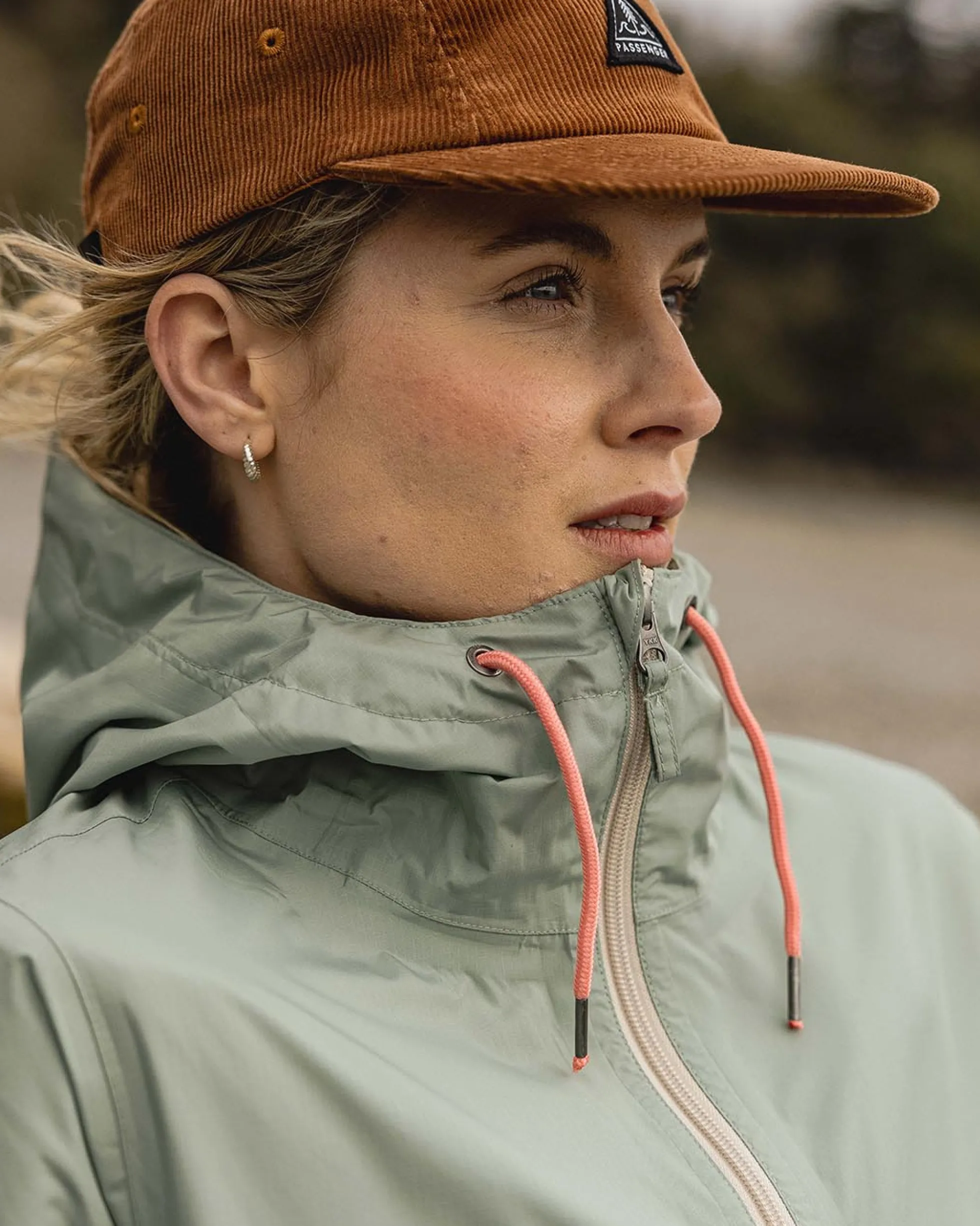 Damen Nimbin Reißverschluss Wasserabweisende Jacke
