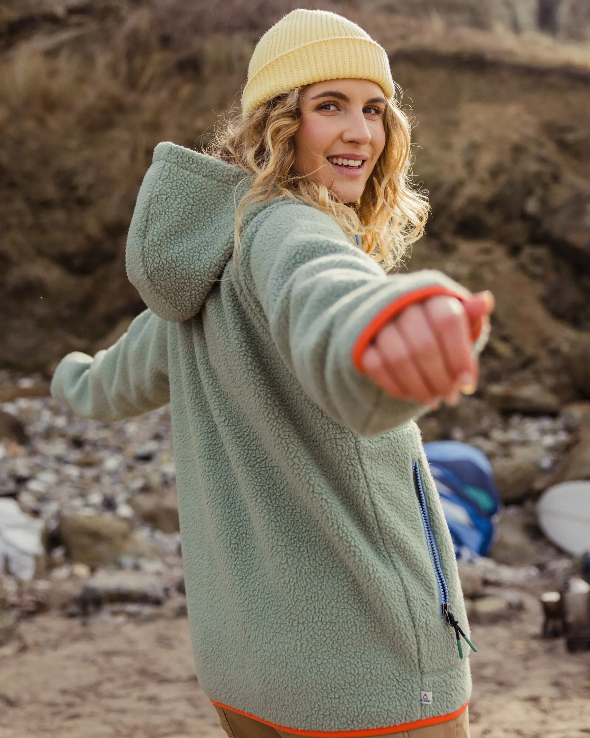 Damen North Coast Full Zip Sherpa Fleece