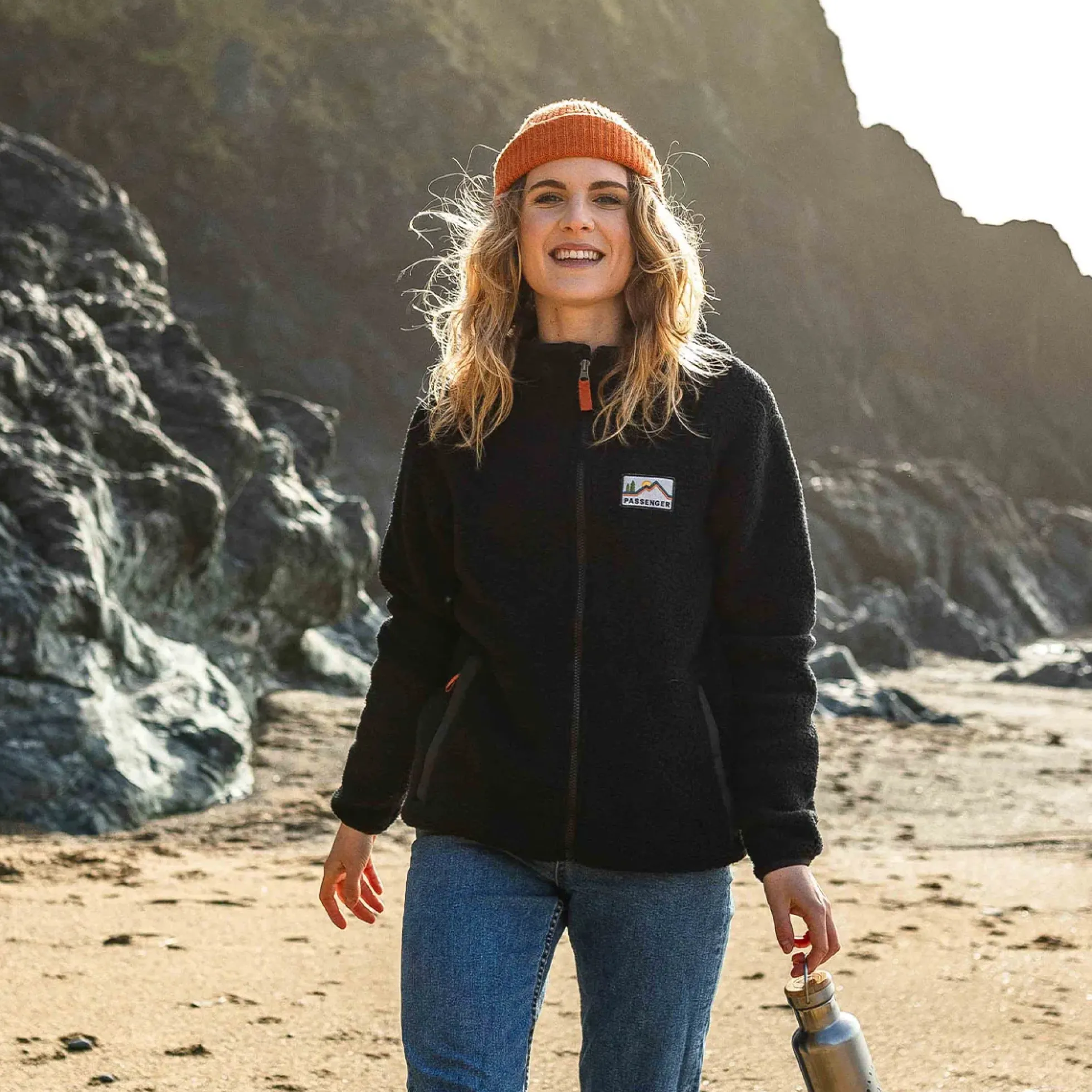 Damen North Coast Reißverschluss Sherpa Fleece