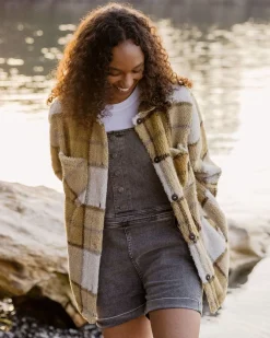 Damen Olympus Yarn Dye Sherpa Fleece Shirt