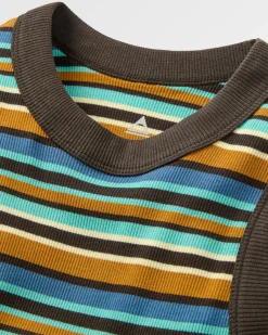 Damen Out There Geripptes Crop-Top