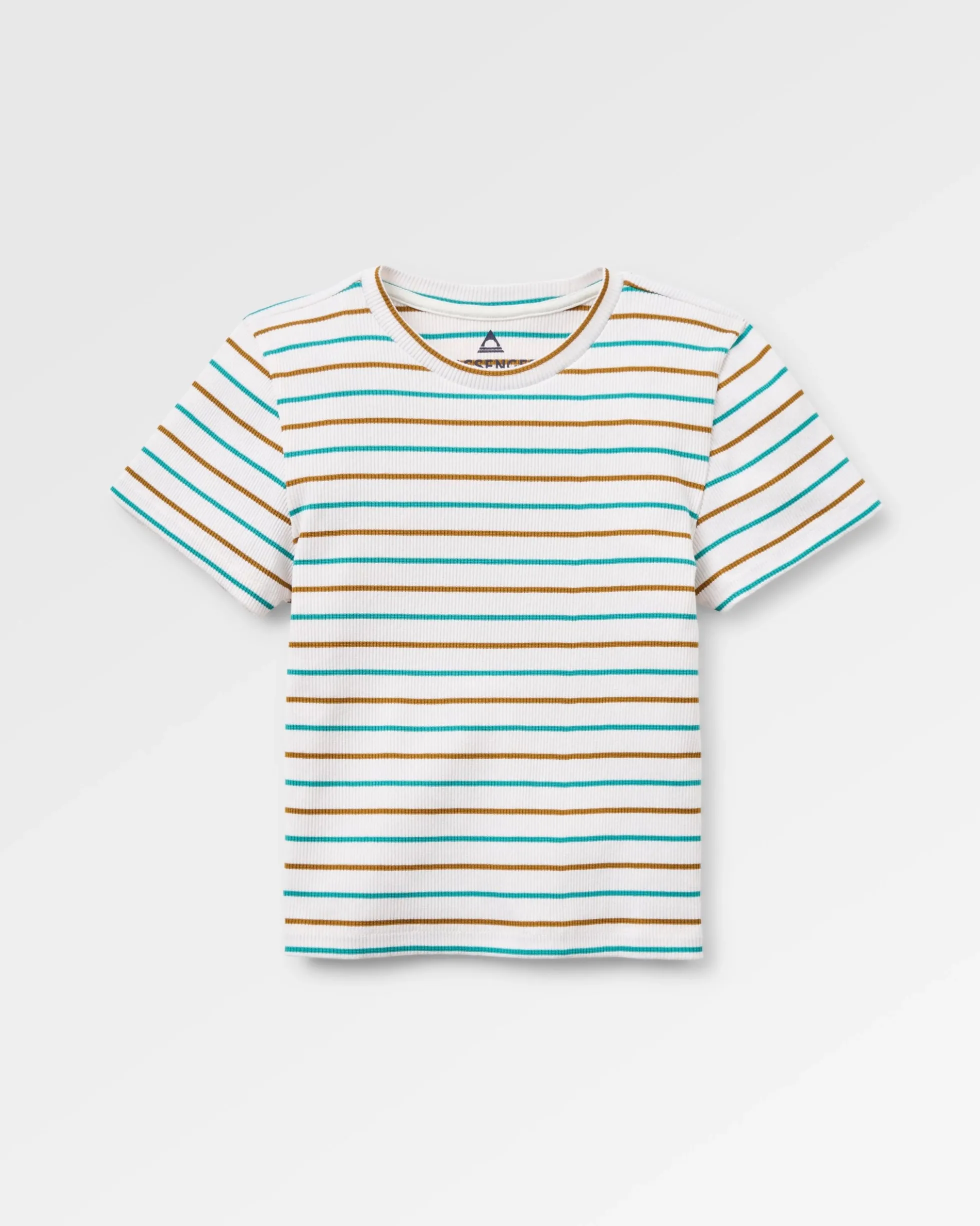 Damen Out There Geripptes Crop T-Shirt