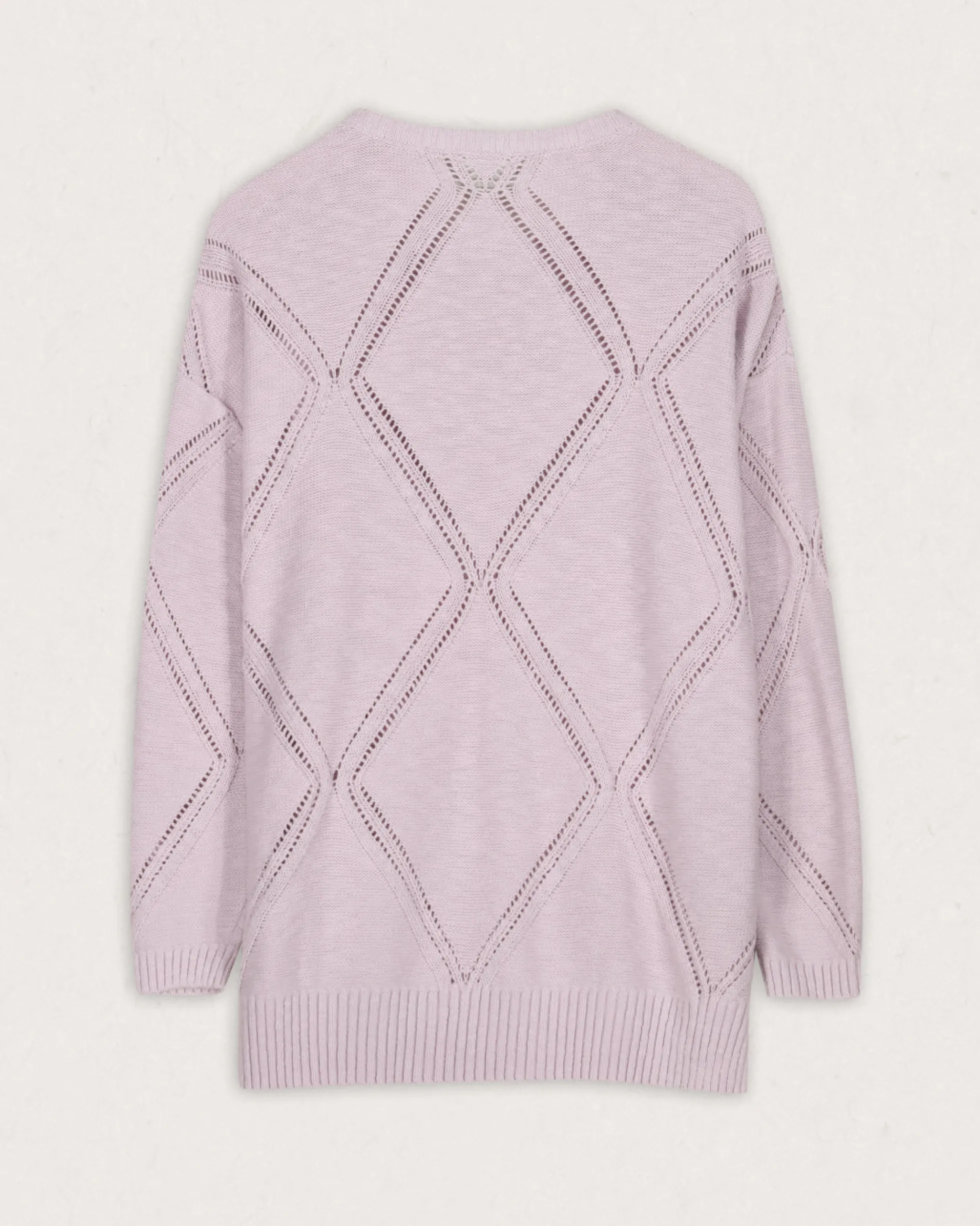 Damen Palm Bio Oversized Strickpullover