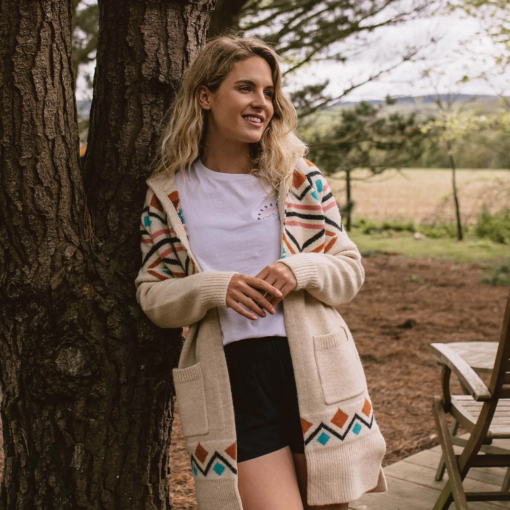 Damen Palumbo Kapuzen-Cardigan