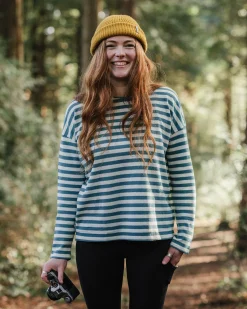 Damen Panorama Gestreiftes Langarmshirt