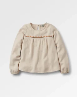 Damen Petal Bio-Baumwoll-Langarmshirt
