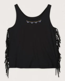 Damen Poppy Quasten Top