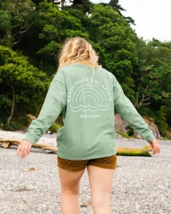 Damen Rainbow Oversized Sweatshirt