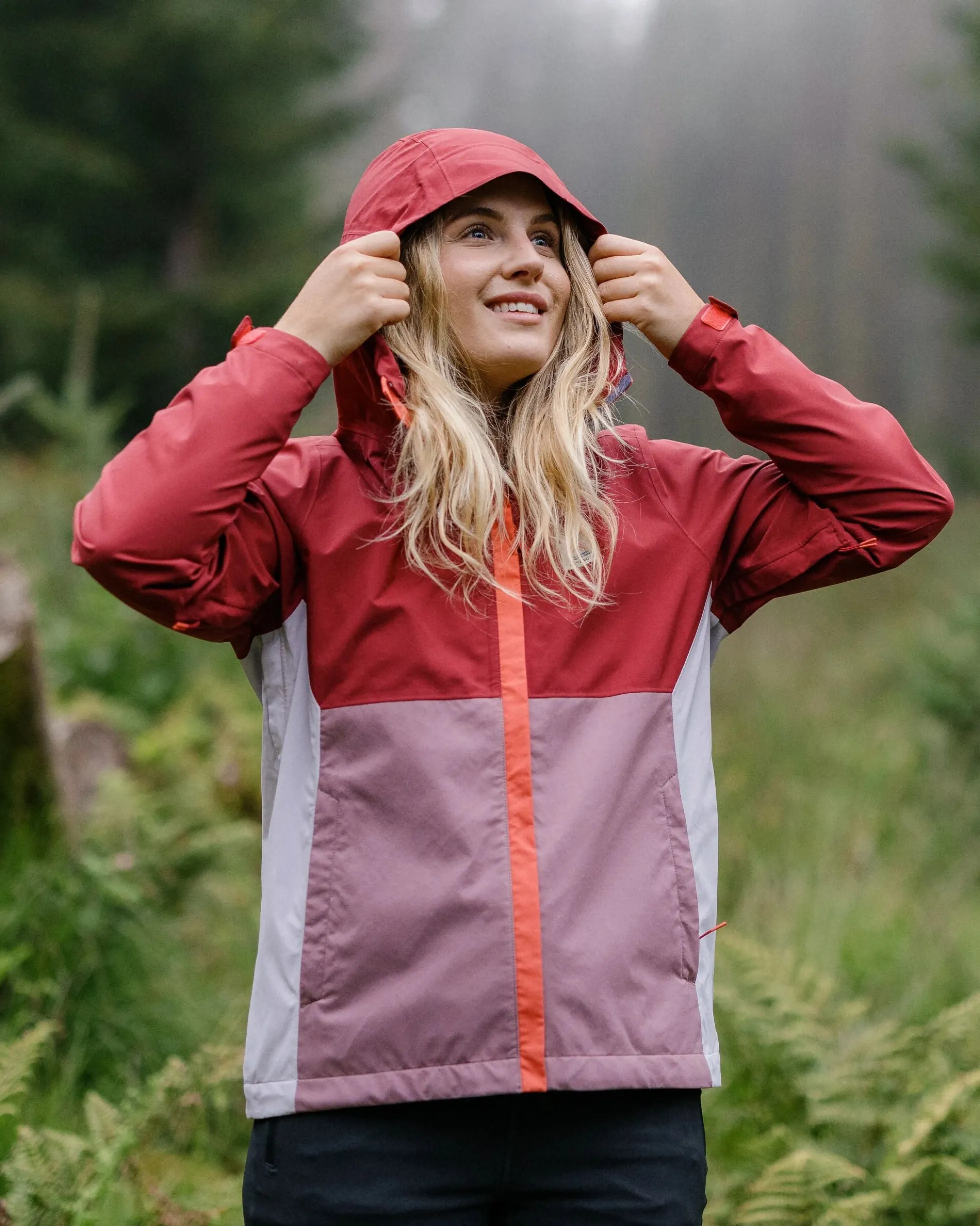Damen Rainstorm Wasserdichte Jacke