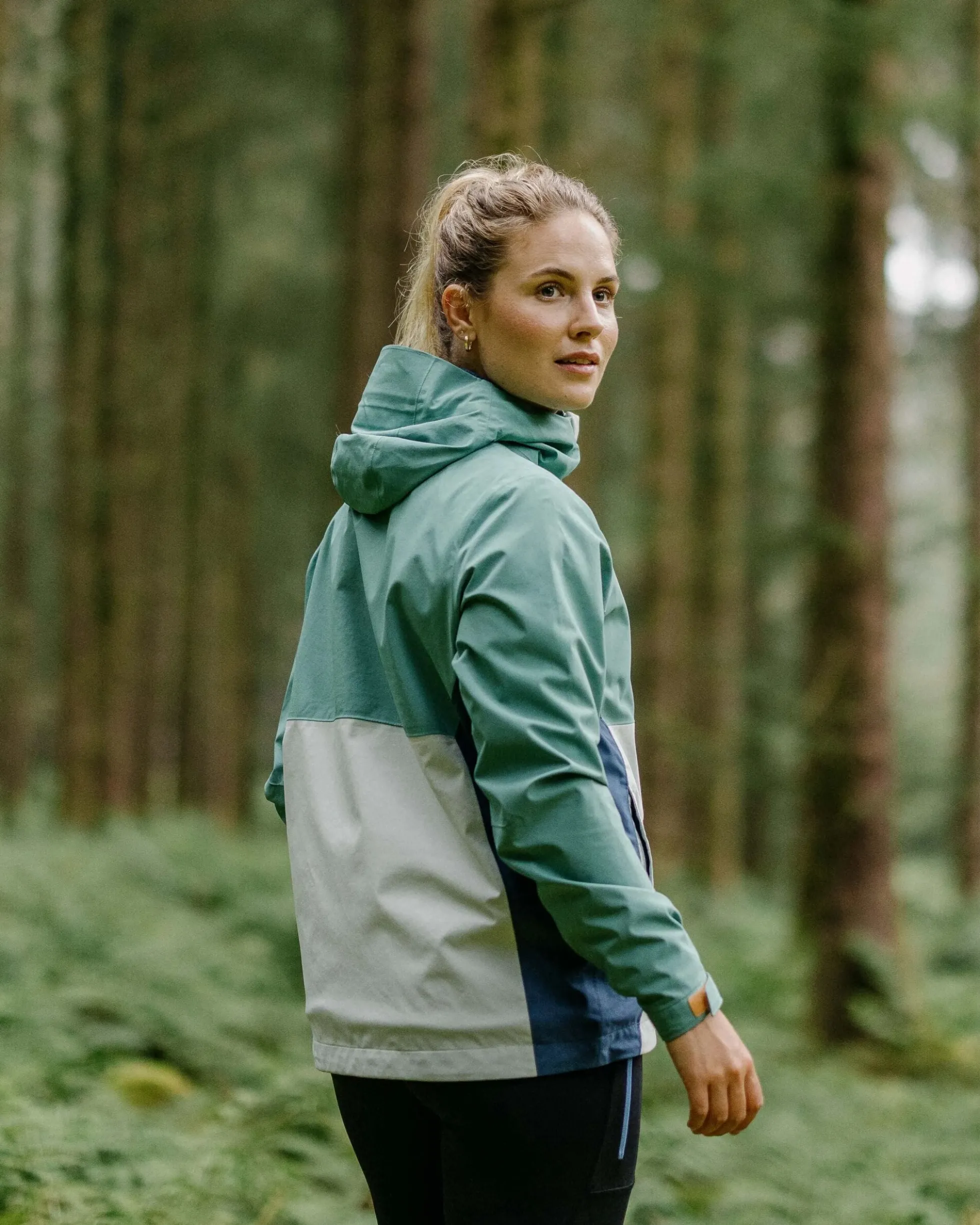 Damen Rainstorm Wasserdichte Jacke