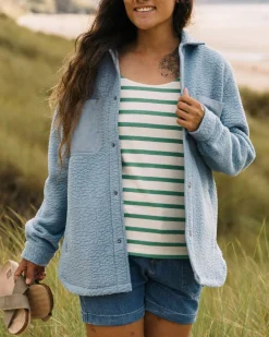 Damen Rappel Sherpa Oversized Shirt