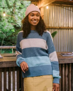 Damen Reflection Gestreifter Pullover