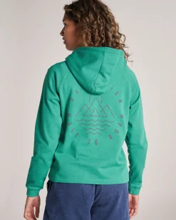 Damen Remote Hoodie – Grünsee