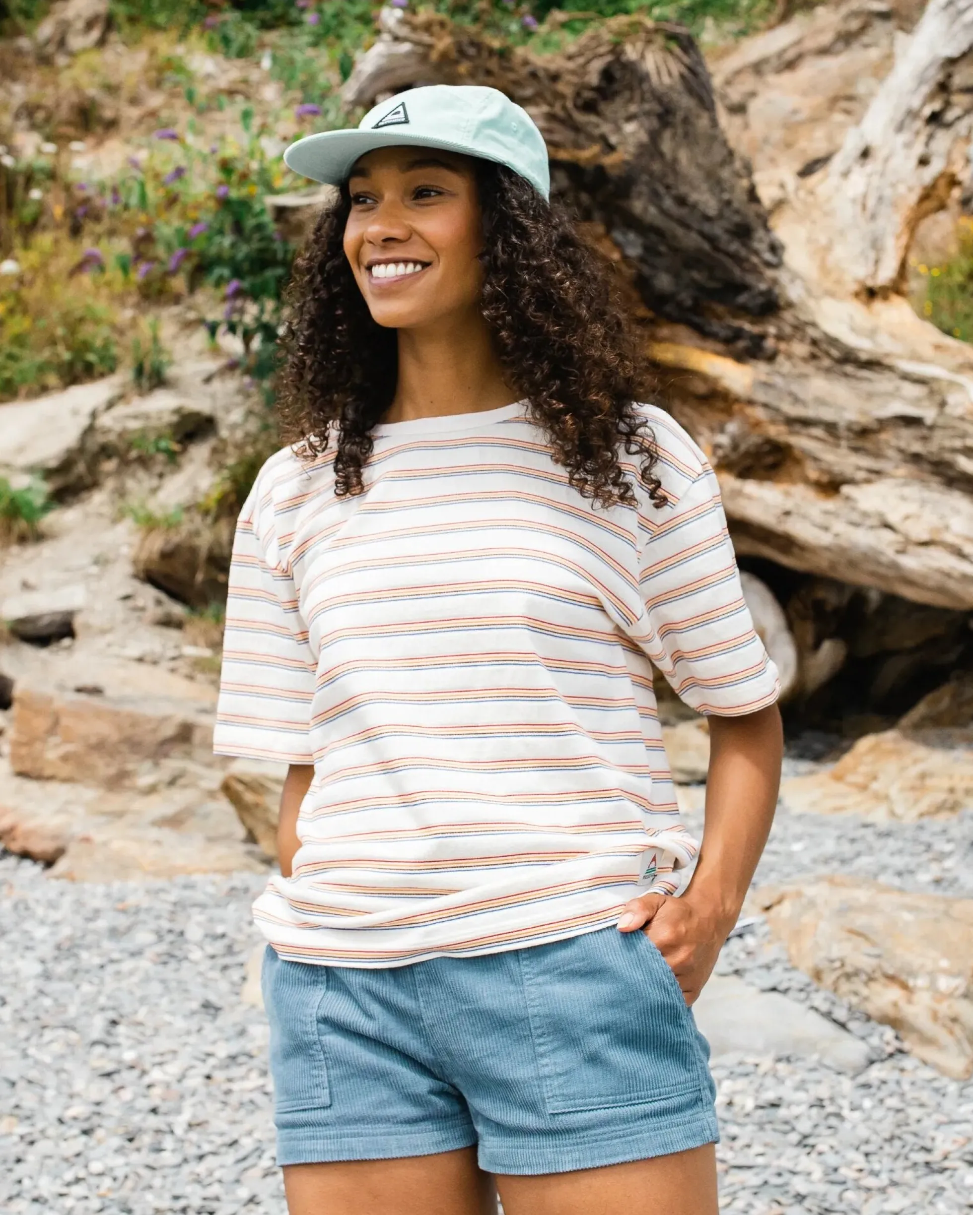 Damen Retro Vibes Bio-Baumwoll-T-Shirt