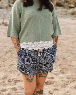 Damen Santosa Gewebte Shorts