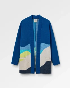 Damen Scenic Gestrickter Cardigan in Langer Form