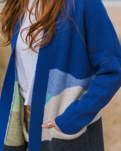 Damen Scenic Gestrickter Cardigan in Langer Form