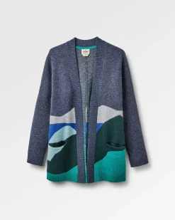 Damen Scenic Langer Strick-Cardigan