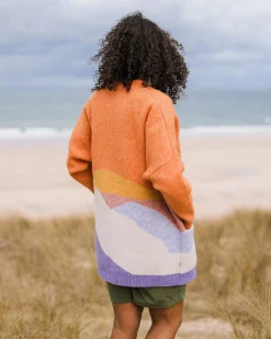 Damen Scenic Langgestrickter Cardigan