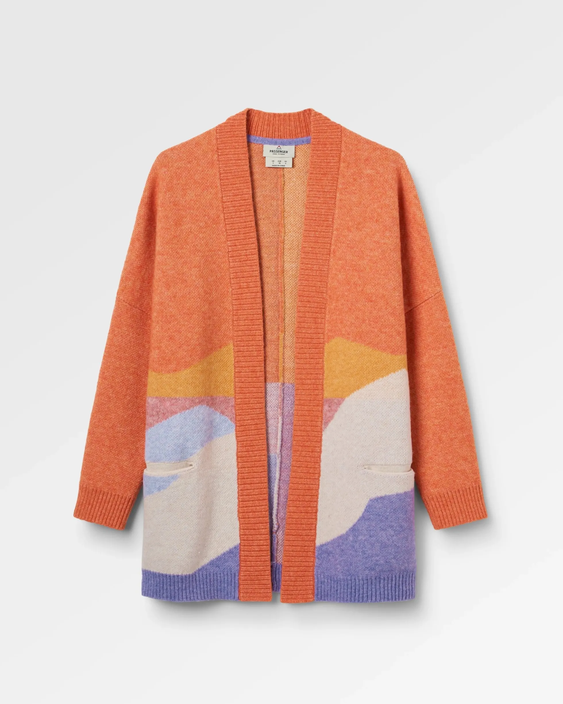 Damen Scenic Langgestrickter Cardigan