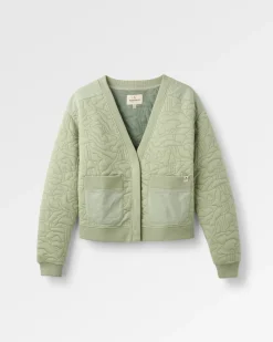 Damen Seagrass Bio-Baumwoll Gesteppter Cardigan