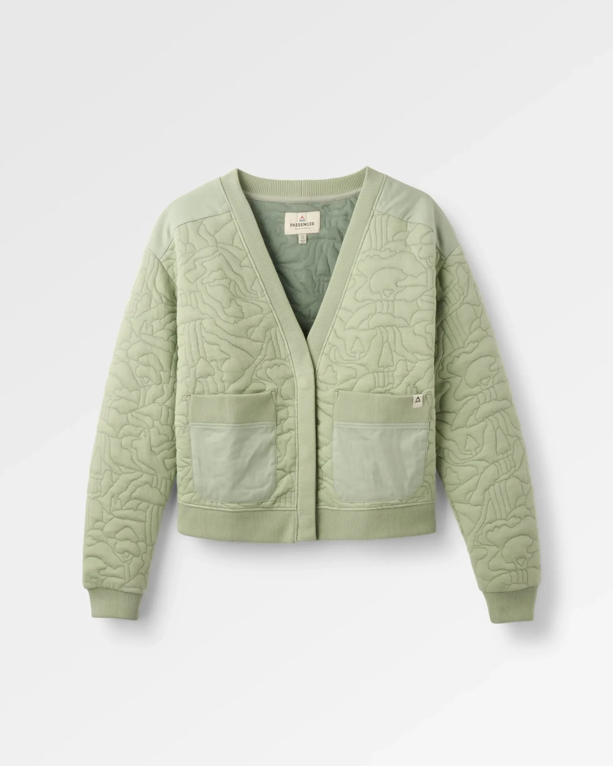 Damen Seagrass Bio-Baumwoll Gesteppter Cardigan