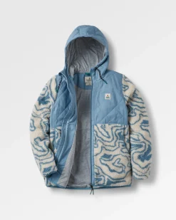 Damen Sefton Tiefes Sherpa-Fleece mit Reißverschluss