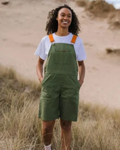Damen Shuffle Kurze Latzhose