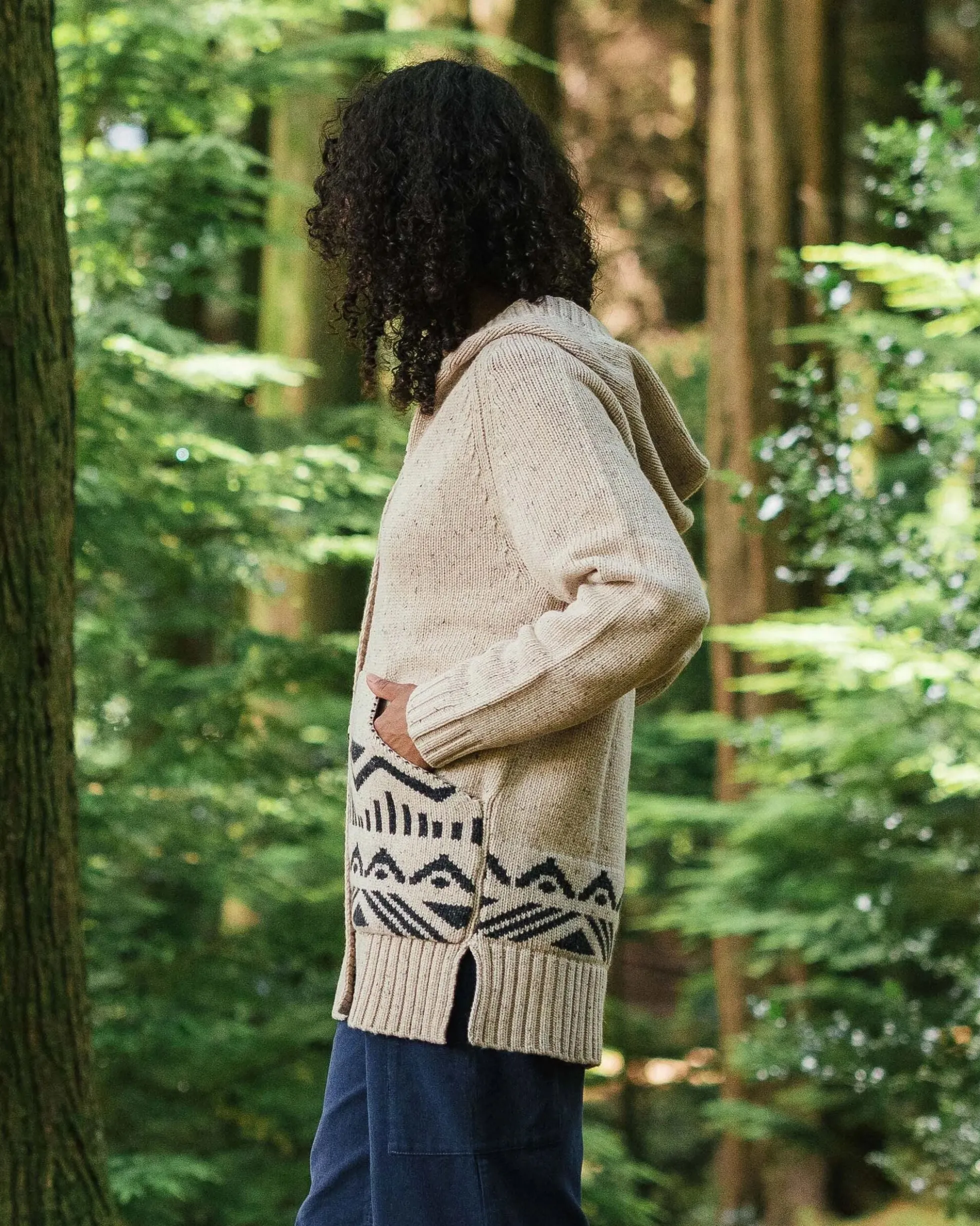 Damen Snoozle Gestrickte Hooded Cardigan