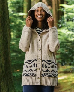 Damen Snoozle Gestrickte Hooded Cardigan
