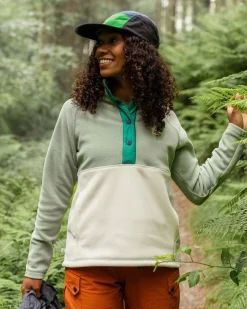 Damen Snowdrop Pullover aus Polartec® Fleece – Pistazie/Birke